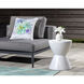 Logan 18 X 15 inch White Outdoor End Table